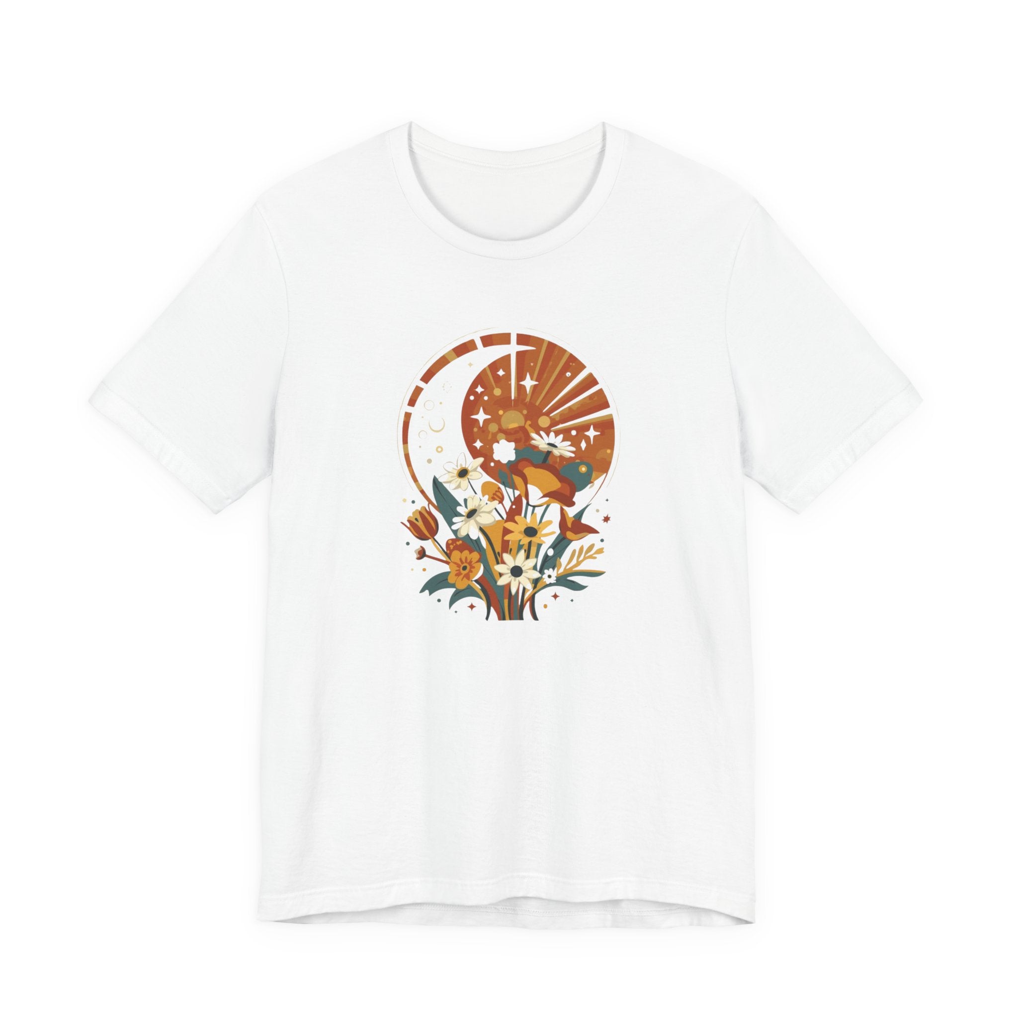 Cosmic Garden Sunset Women’s Graphic T-Shirt
