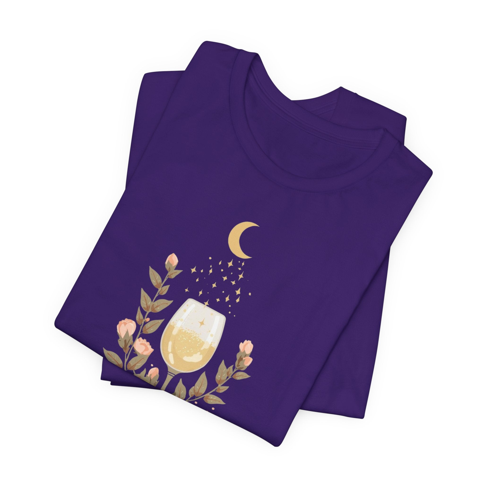 Celestial Wine & Blush Florals Graphic T-Shirt