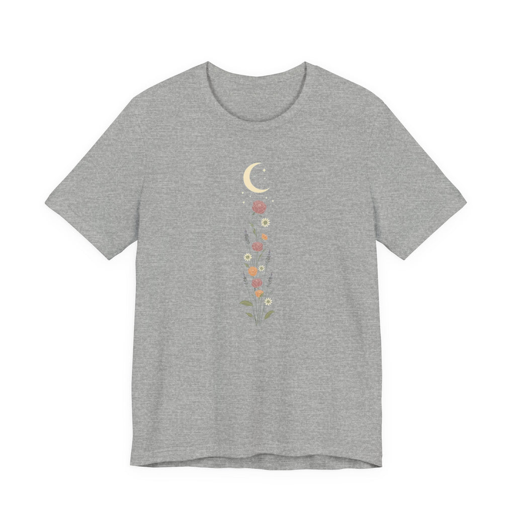 Wildflowers and Crescent Moon T-Shirt