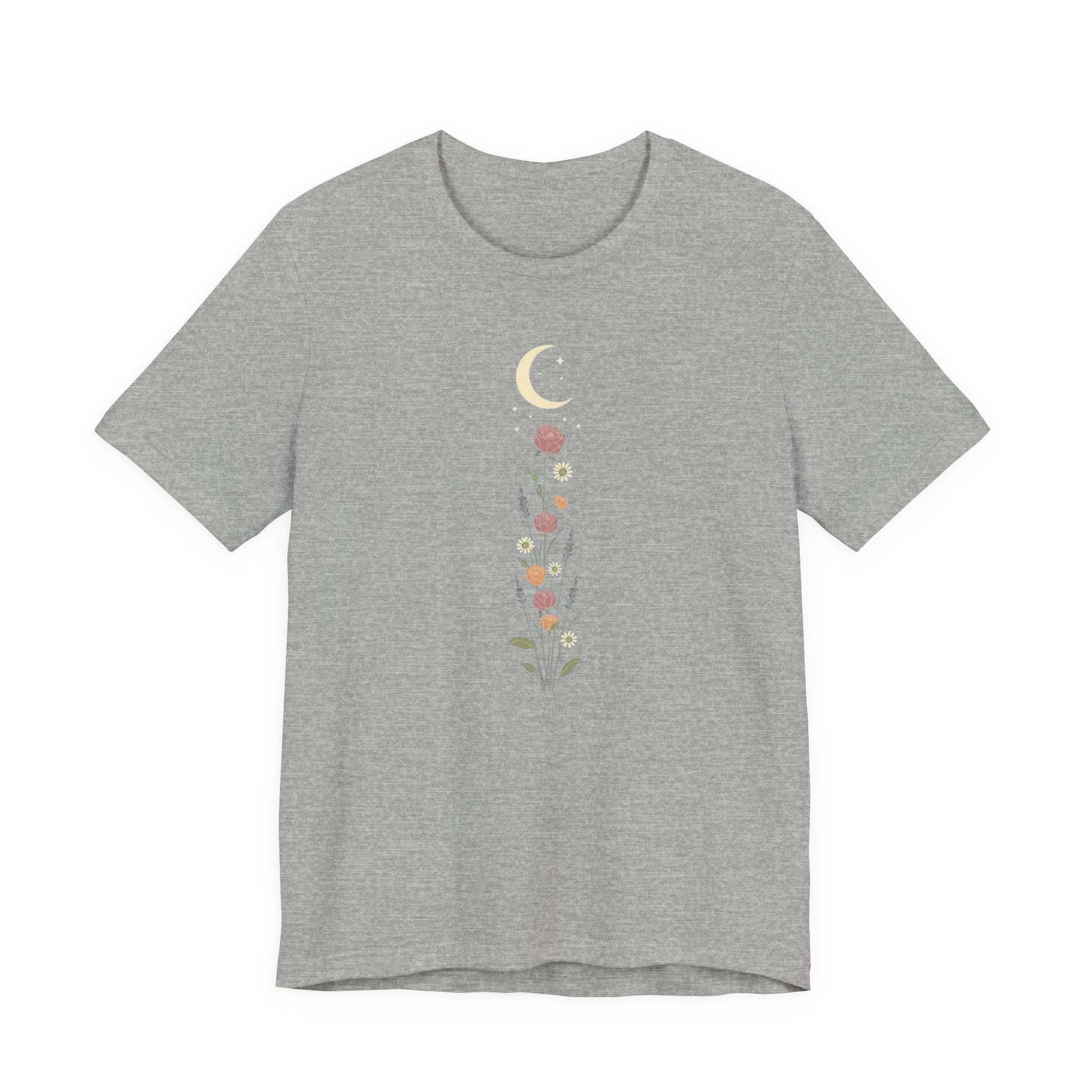 Wildflowers and Crescent Moon T-Shirt