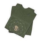 Sacred Geometry Floral Mandala Celestial Graphic T-Shirt