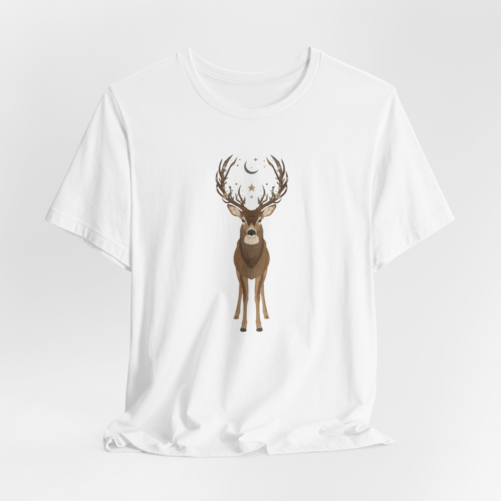 Celestial Stag Woodland Graphic T-Shirt