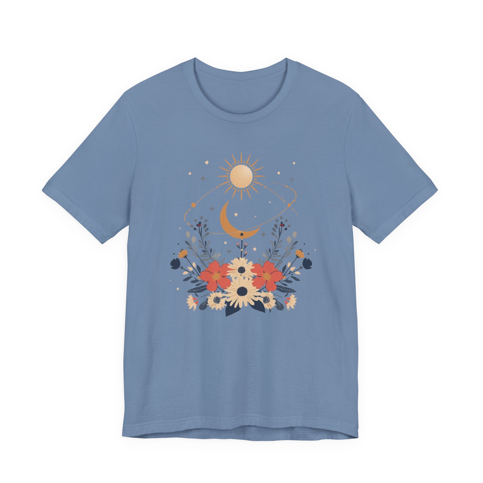 Celestial Orbit Floral Graphic T-Shirt