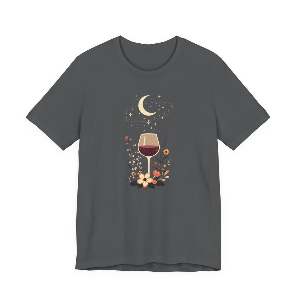 Celestial Wine & Wildflowers Graphic T-Shirt