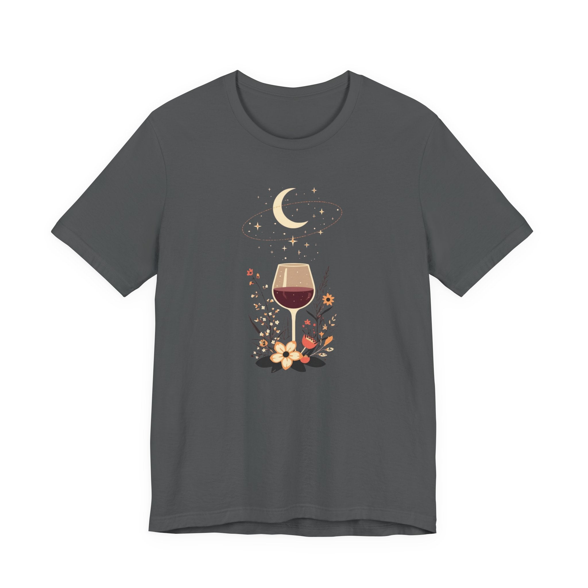 Celestial Wine & Wildflowers Graphic T-Shirt
