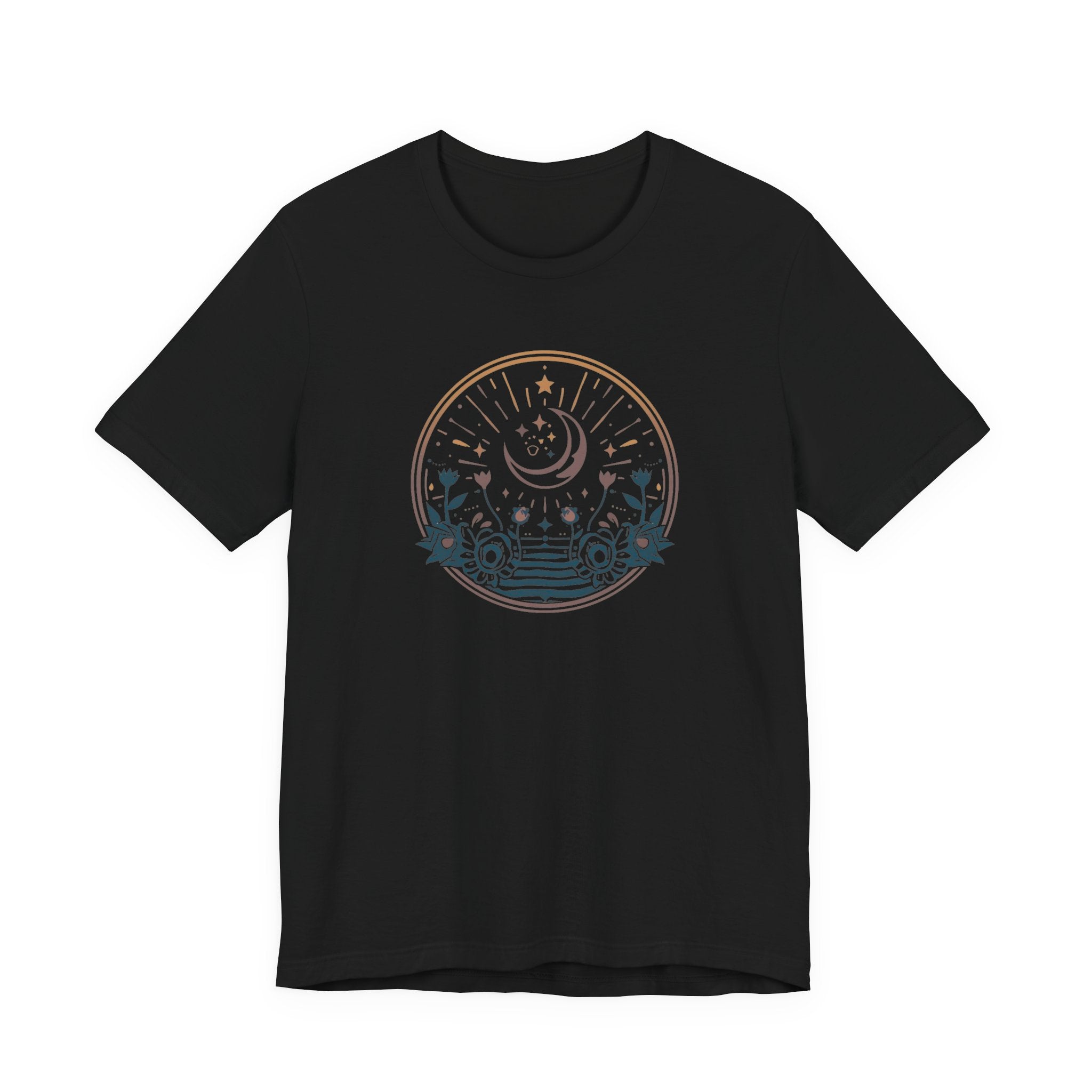 Vintage Celestial Floral Horizon T-Shirt