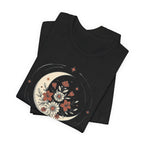 Crescent Moon and Flowers T-Shirt