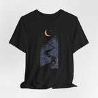 Moonlit Wildflower Path Graphic T-Shirt