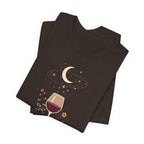 Celestial Wine & Wildflowers Graphic T-Shirt