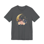 Golden Moon & Roses Celestial Graphic T-Shirt