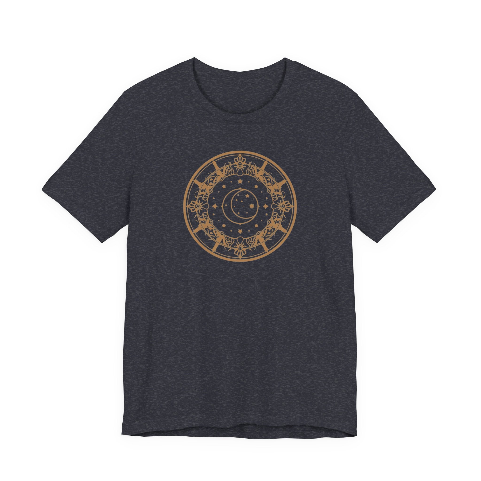 Celestial Moon & Stars Circle T-Shirt