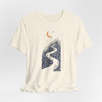 Moonlit Wildflower Path Graphic T-Shirt