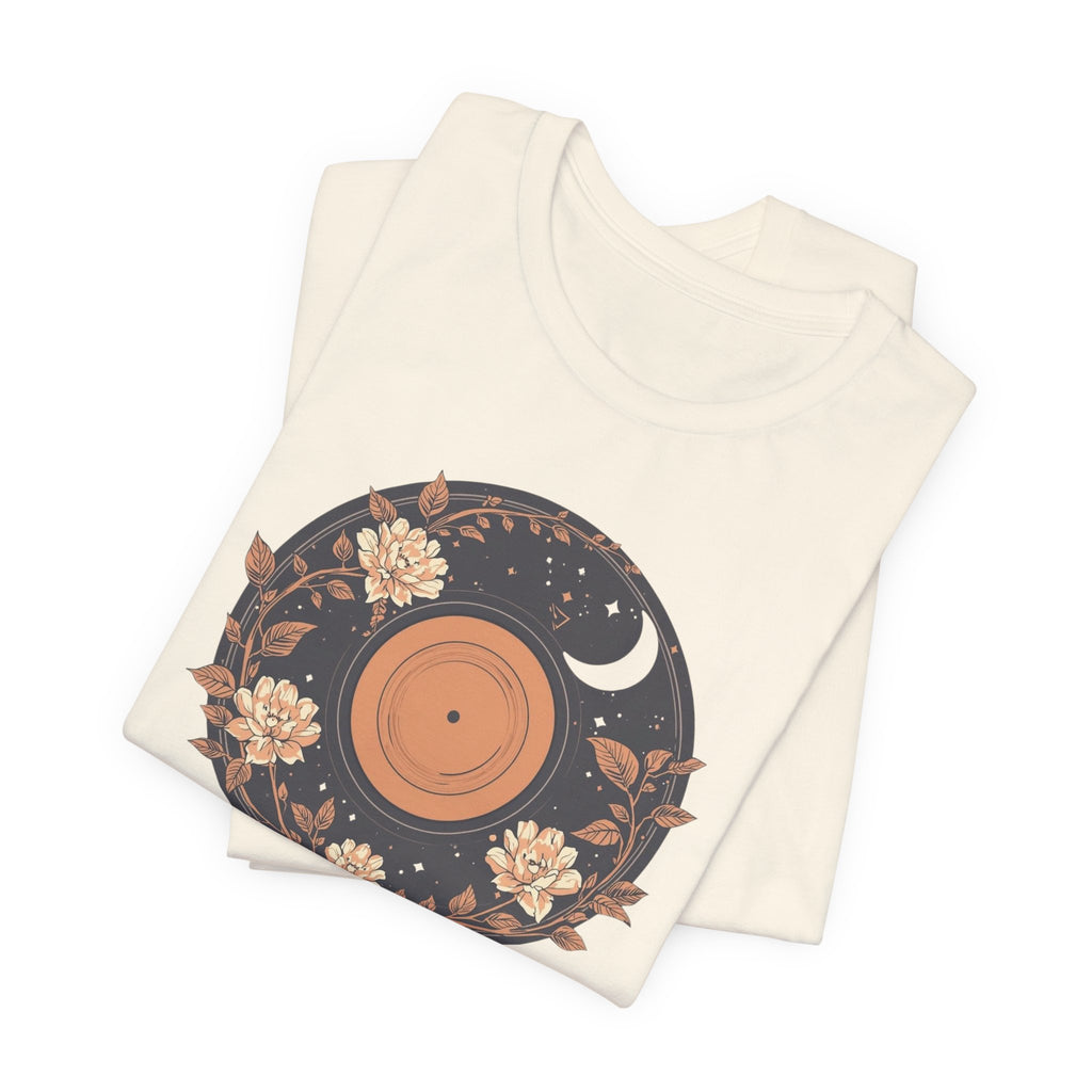 Celestial Vinyl & Wildflowers Graphic T-Shirt