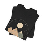 Moonlit Mountain and Flowers T-Shirt