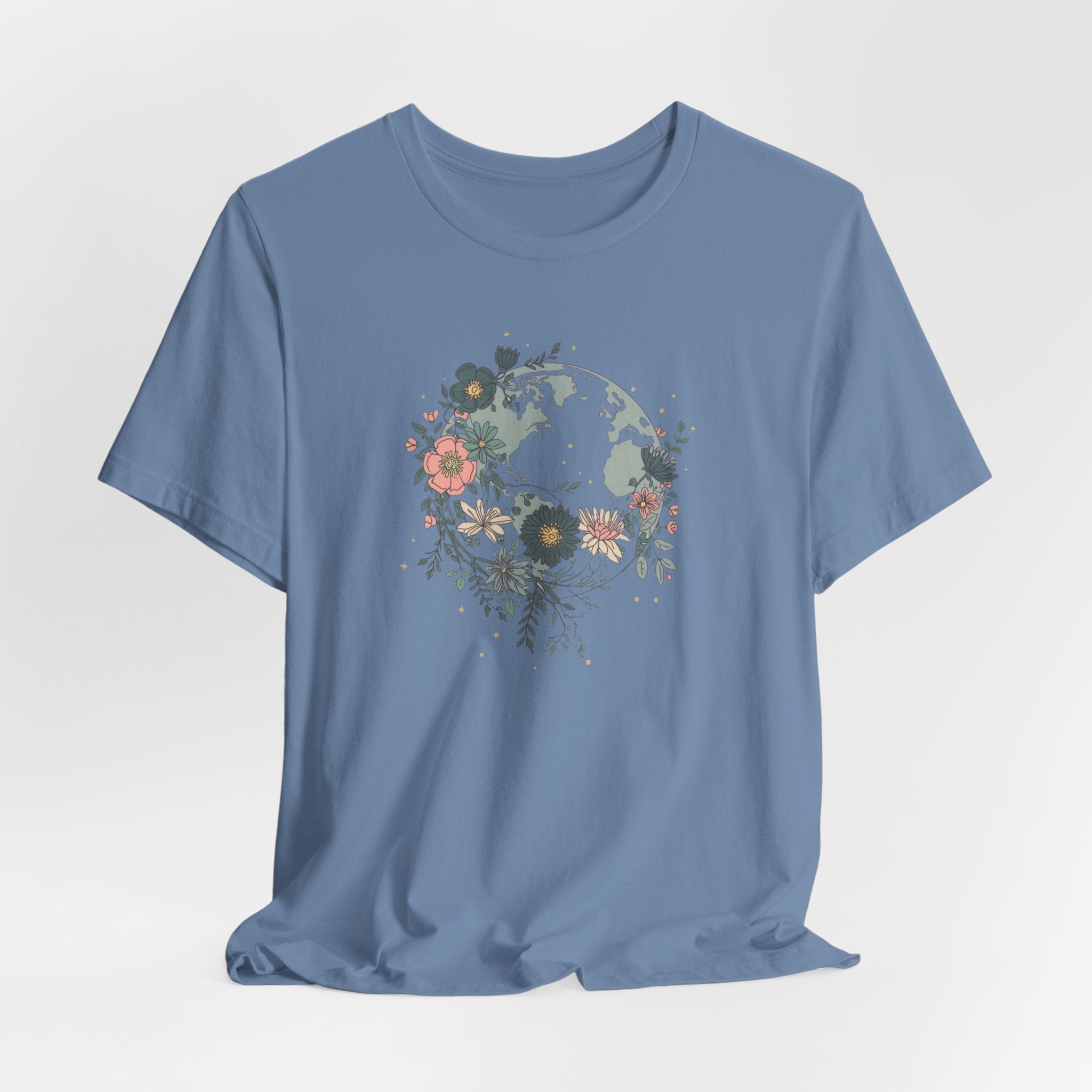 Floral Earth Graphic T-Shirt