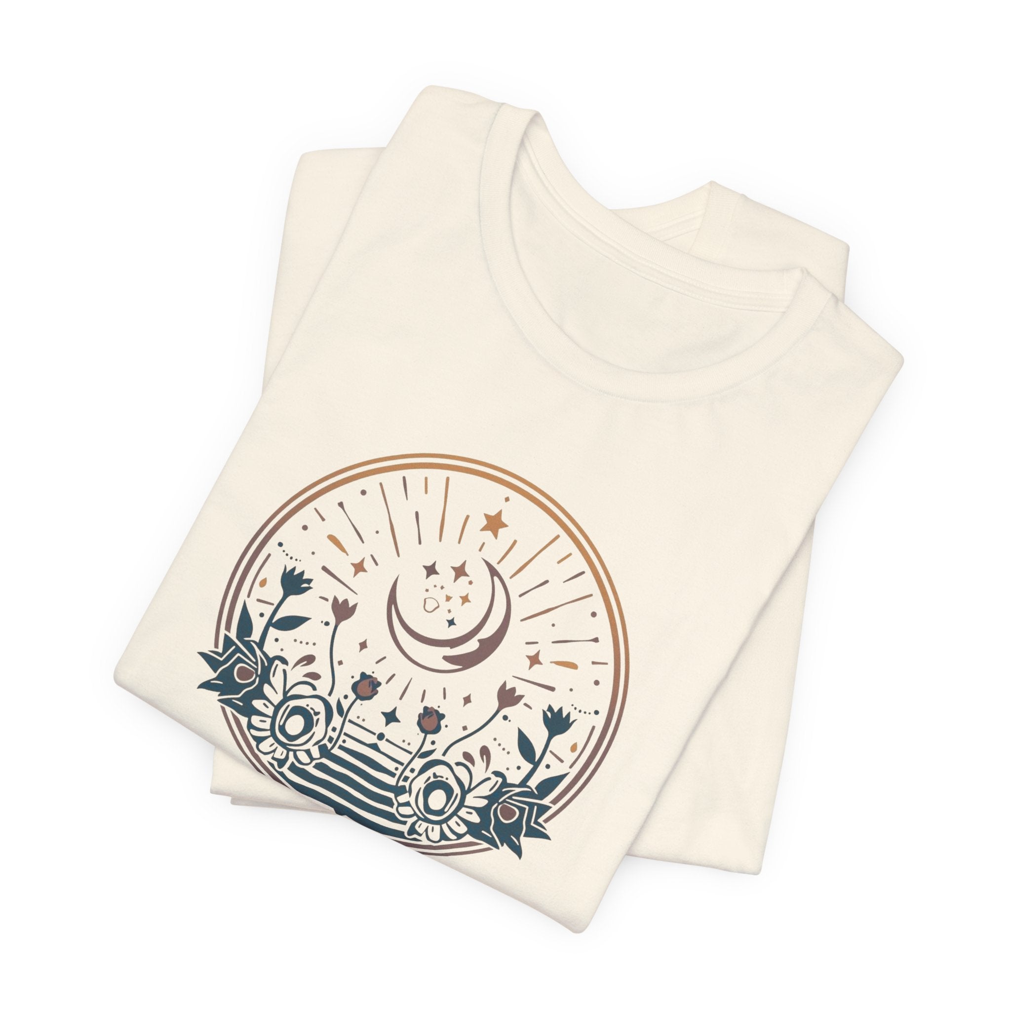 Vintage Celestial Floral Horizon T-Shirt