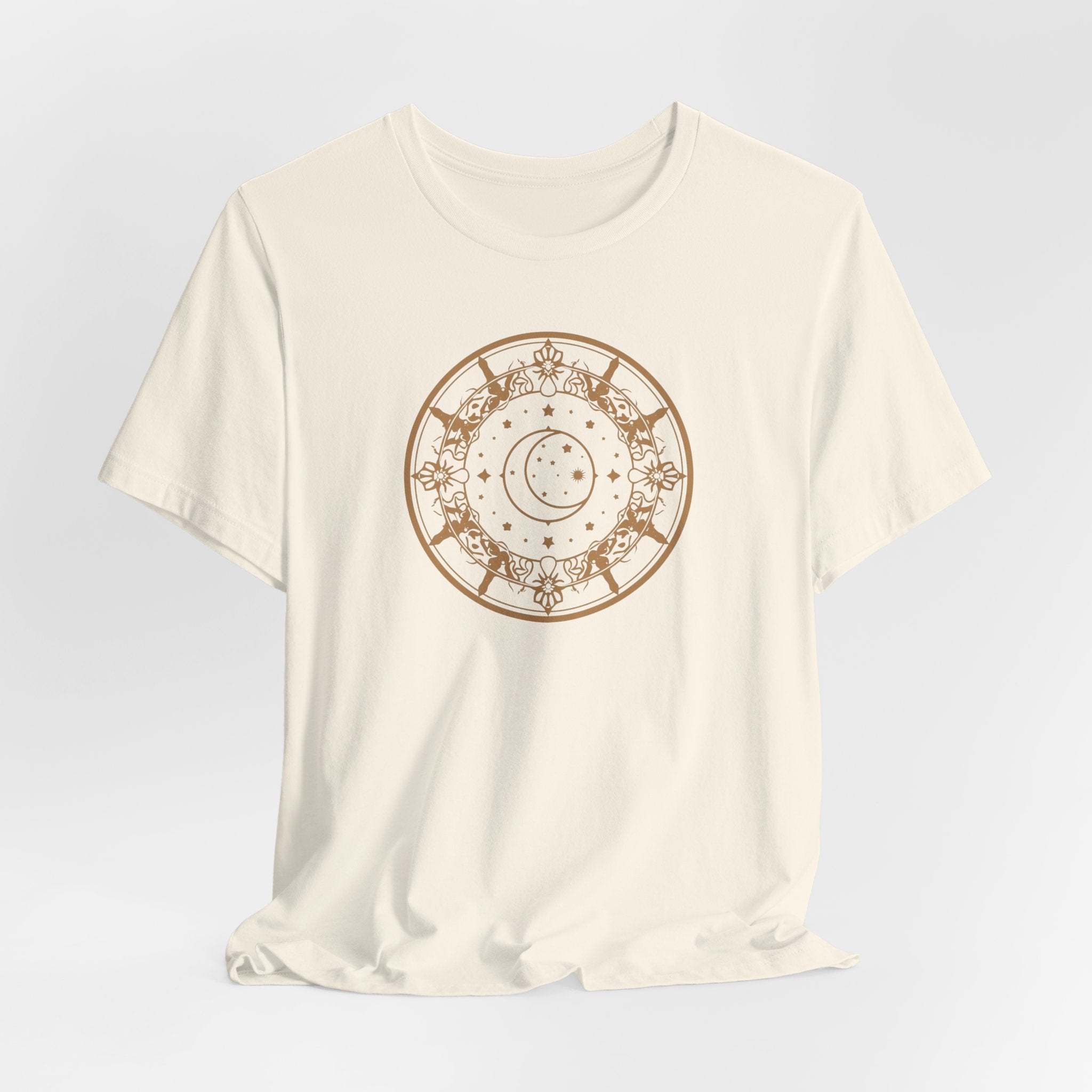 Celestial Moon & Stars Circle T-Shirt