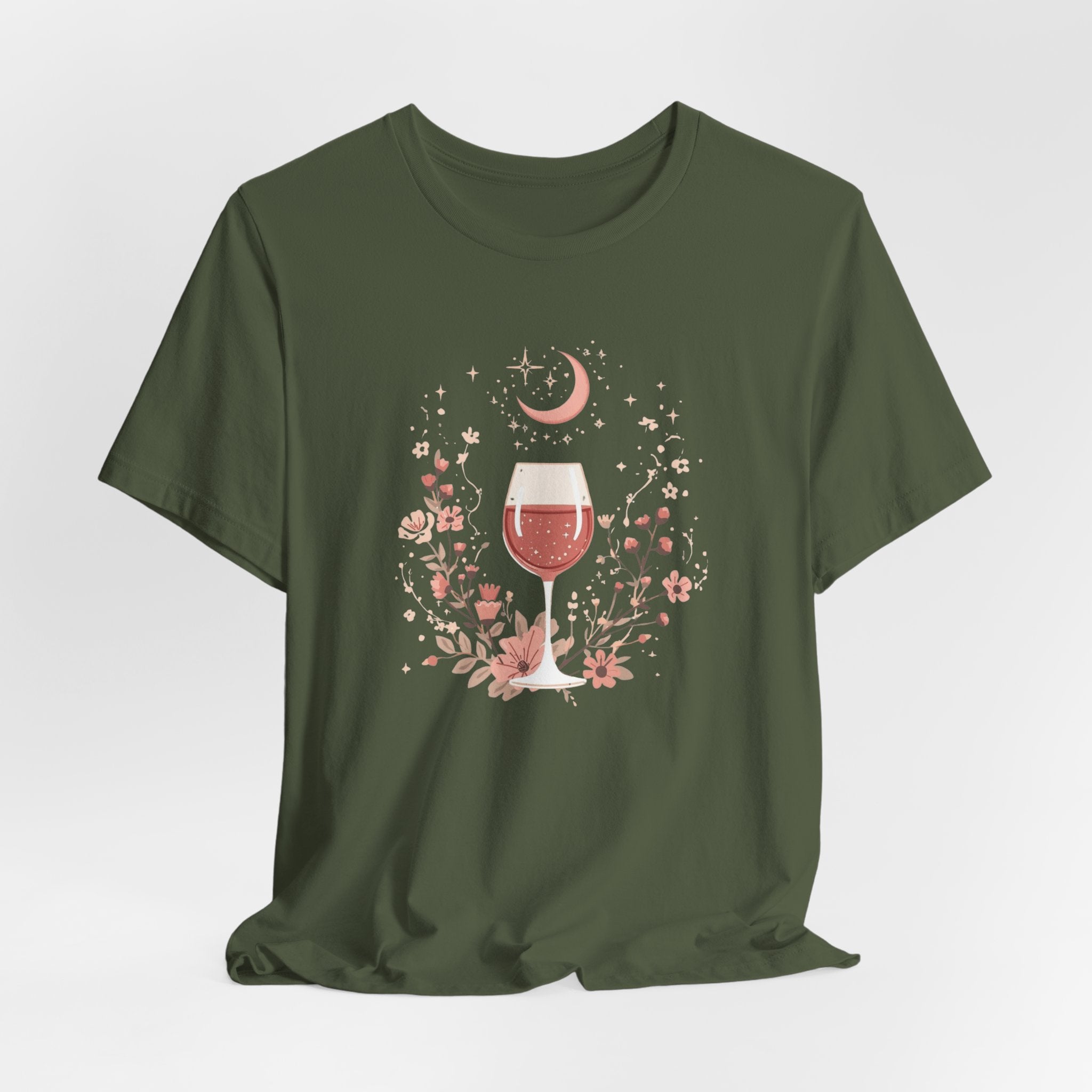 Celestial Rosé & Blush Florals Graphic T-Shirt