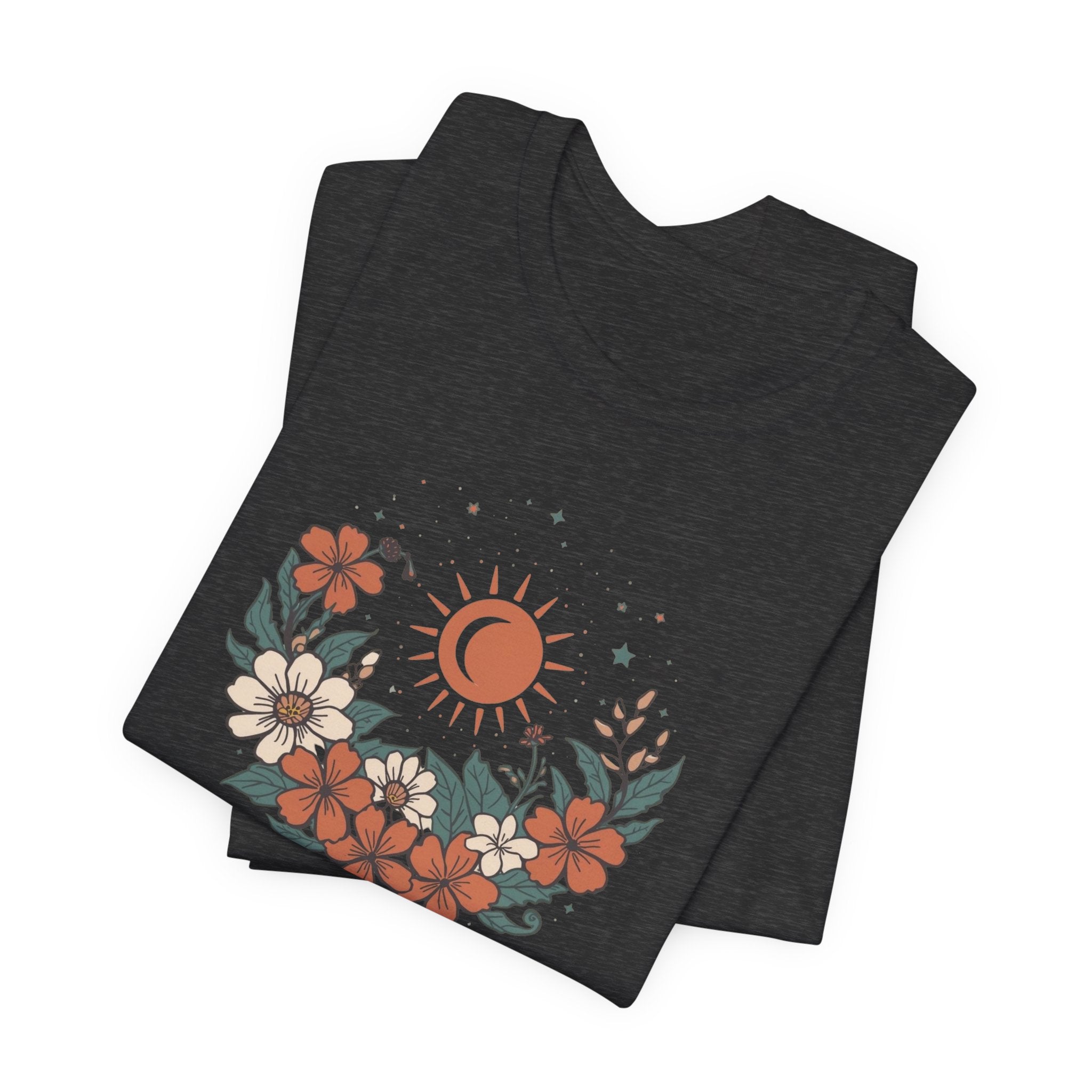 Tropical Sun & Moon Floral T-Shirt