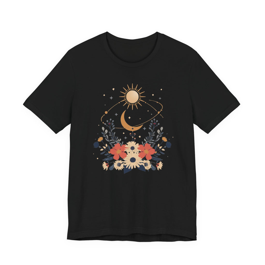 Celestial Orbit Floral Graphic T-Shirt