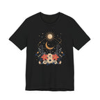 Celestial Orbit Floral Graphic T-Shirt