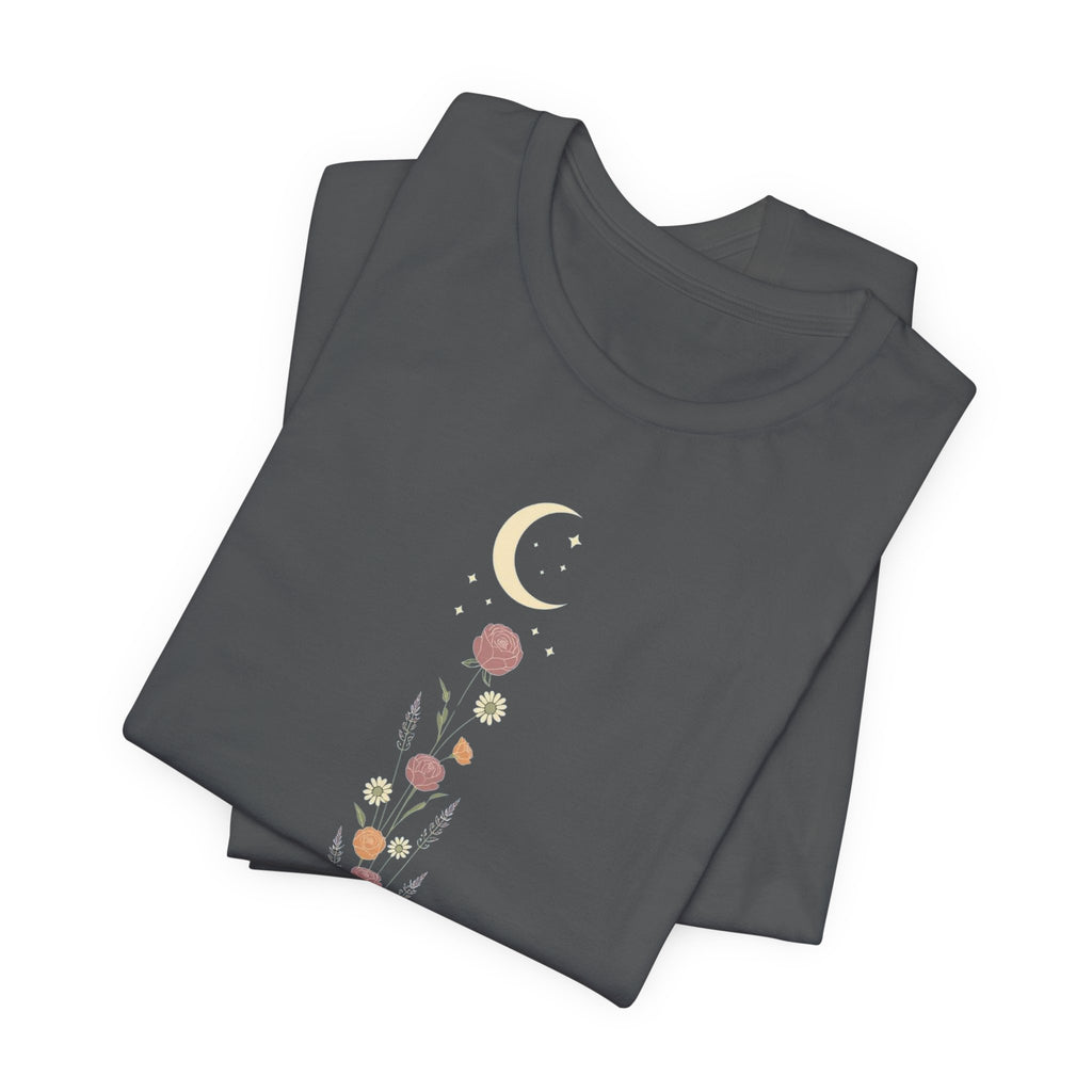 Wildflowers and Crescent Moon T-Shirt