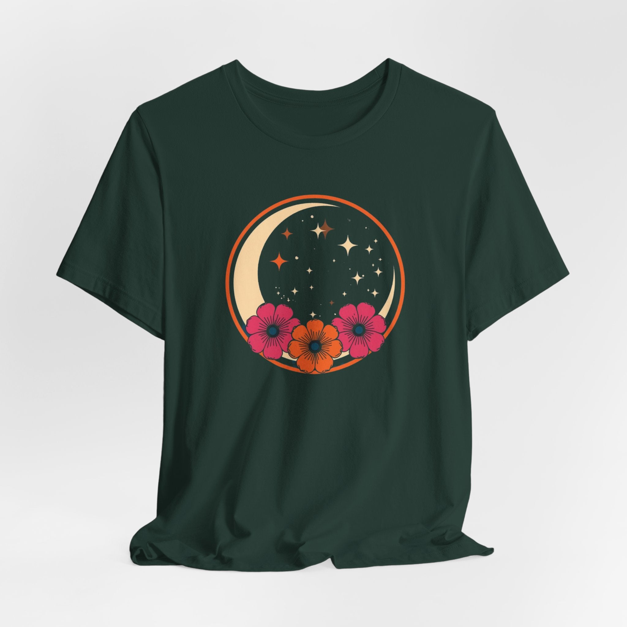 Tropical Crescent Moon T-Shirt