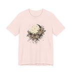 Celestial Moon & Roses Graphic T-Shirt