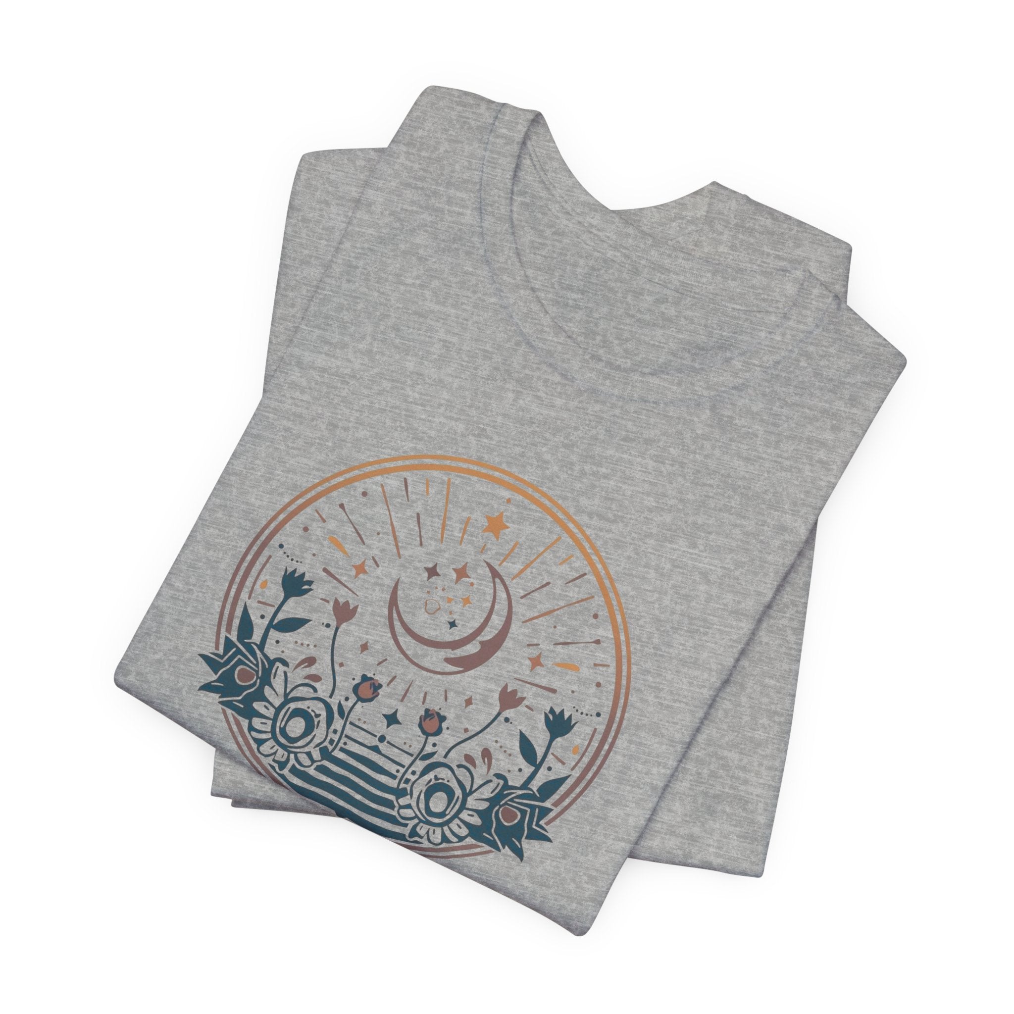 Vintage Celestial Floral Horizon T-Shirt