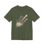 Shooting Stars & Roses Celestial Graphic T-Shirt