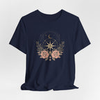 Celestial Compass Floral Graphic T-Shirt