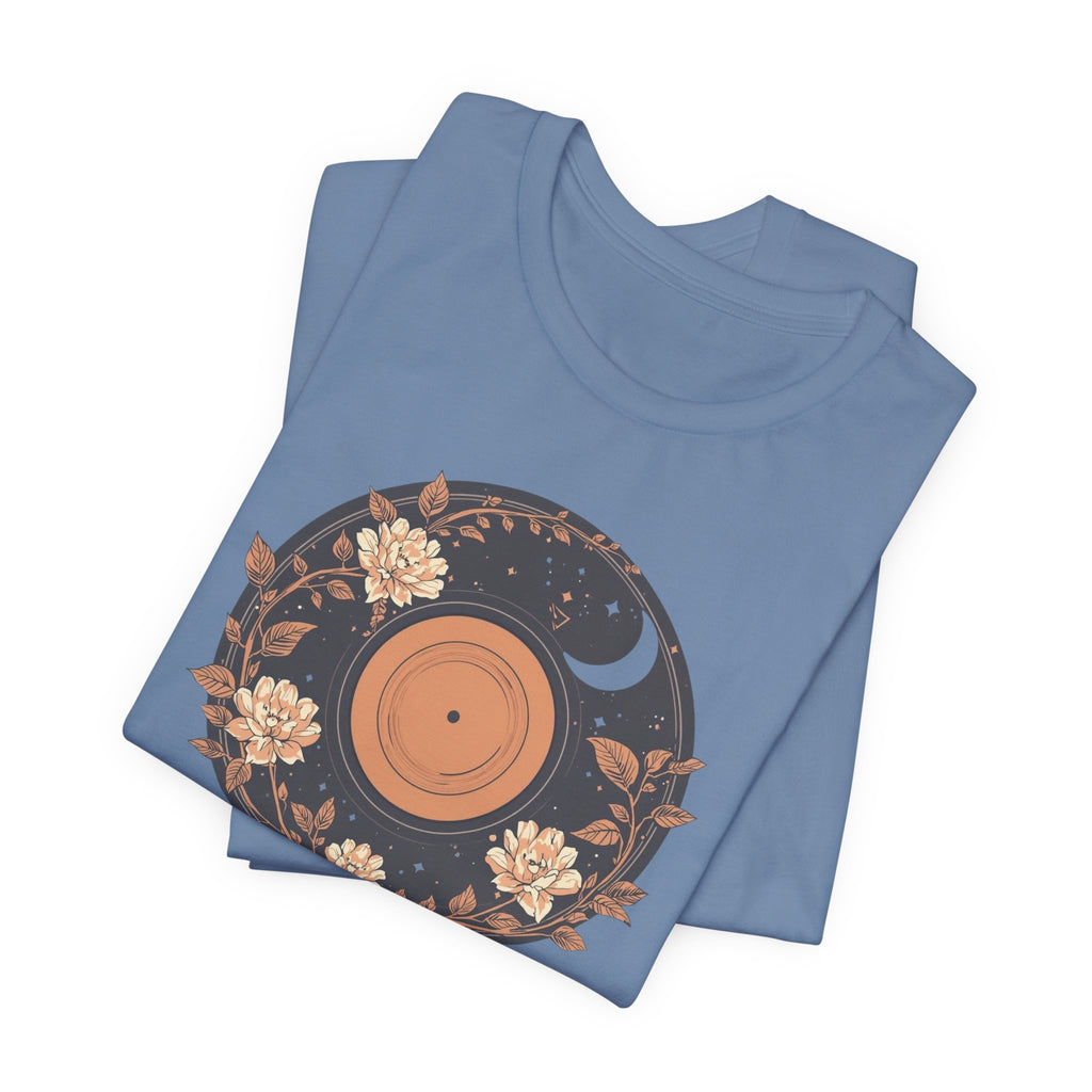 Celestial Vinyl & Wildflowers Graphic T-Shirt