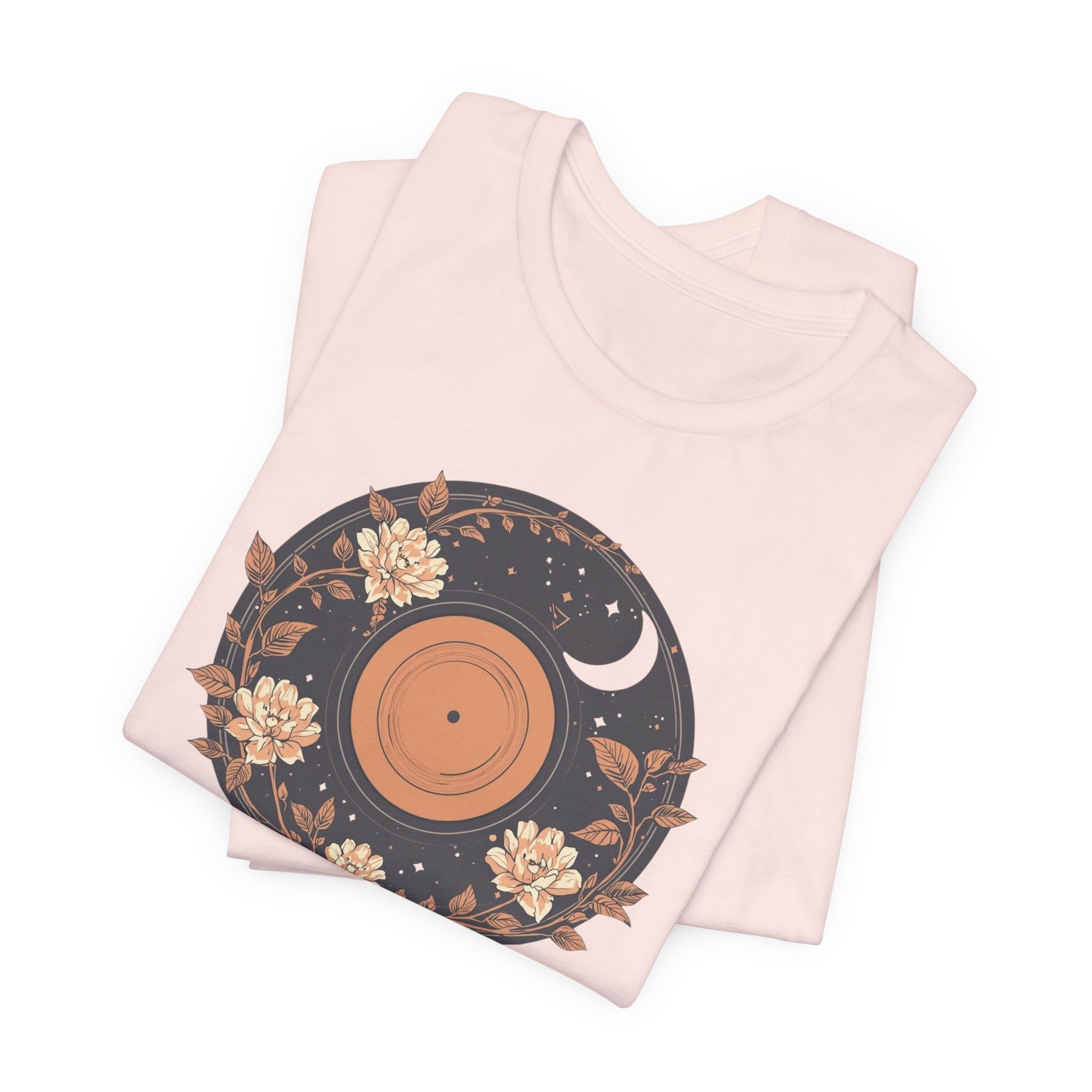 Celestial Vinyl & Wildflowers Graphic T-Shirt