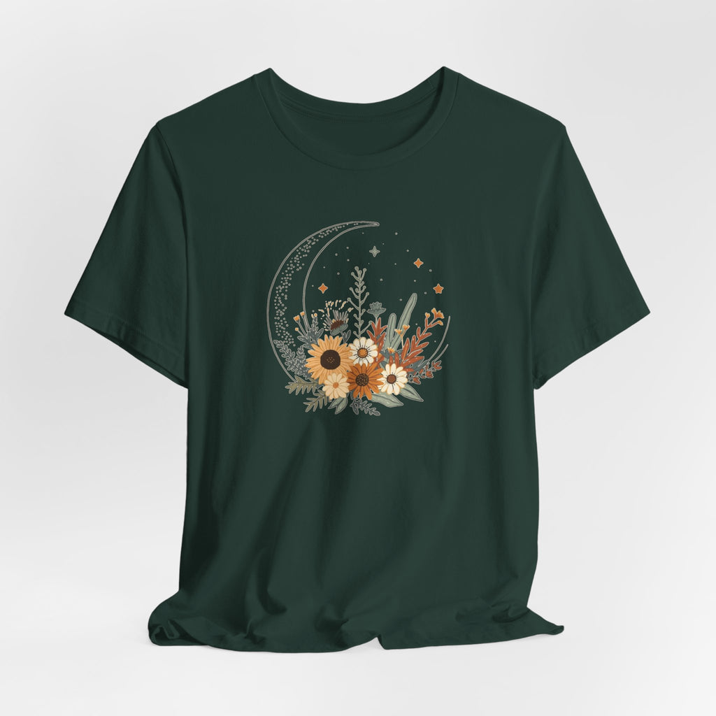 Celestial Sunflower Floral T-Shirt