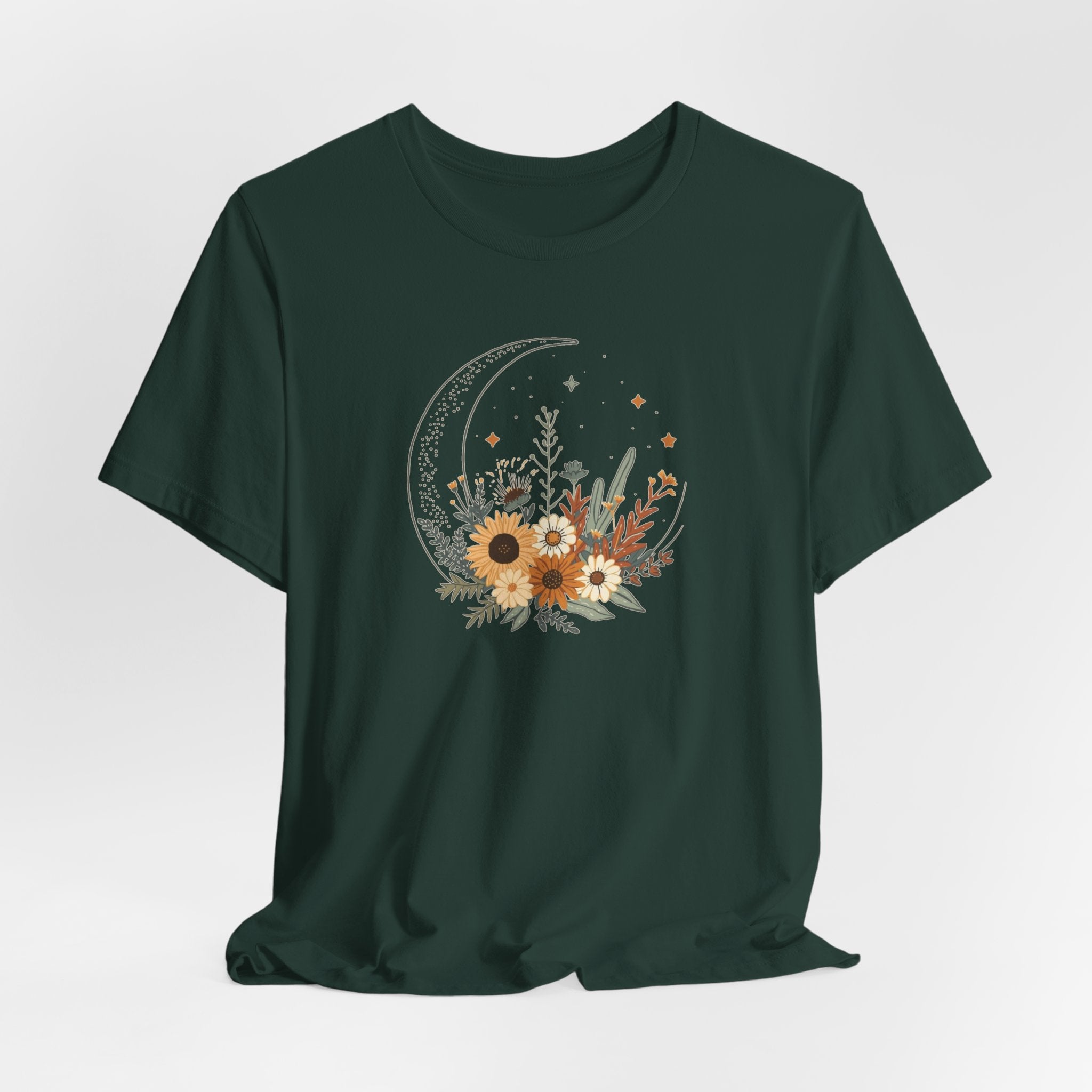 Celestial Sunflower Floral T-Shirt