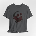 Gothic Moon and Roses T-Shirt