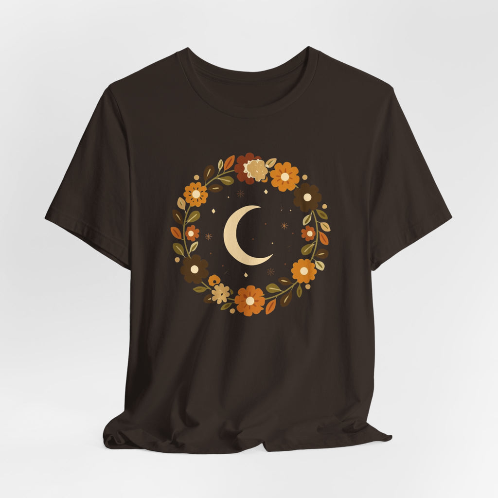 Retro Celestial Floral Wreath T-Shirt