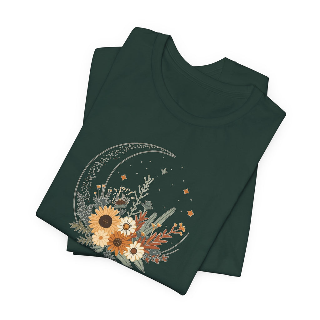 Celestial Sunflower Floral T-Shirt