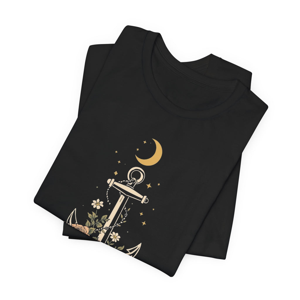 Celestial Blooming Anchor T-Shirt