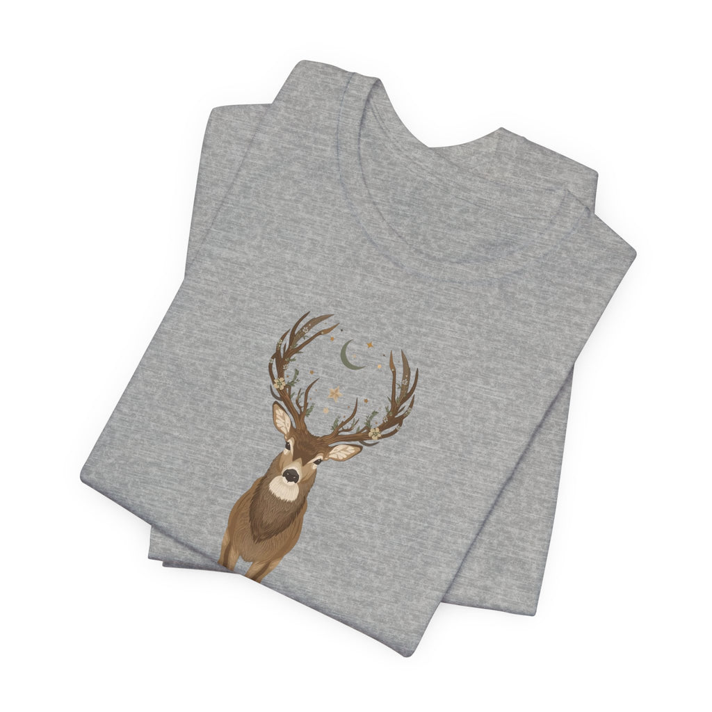 Celestial Stag Woodland Graphic T-Shirt