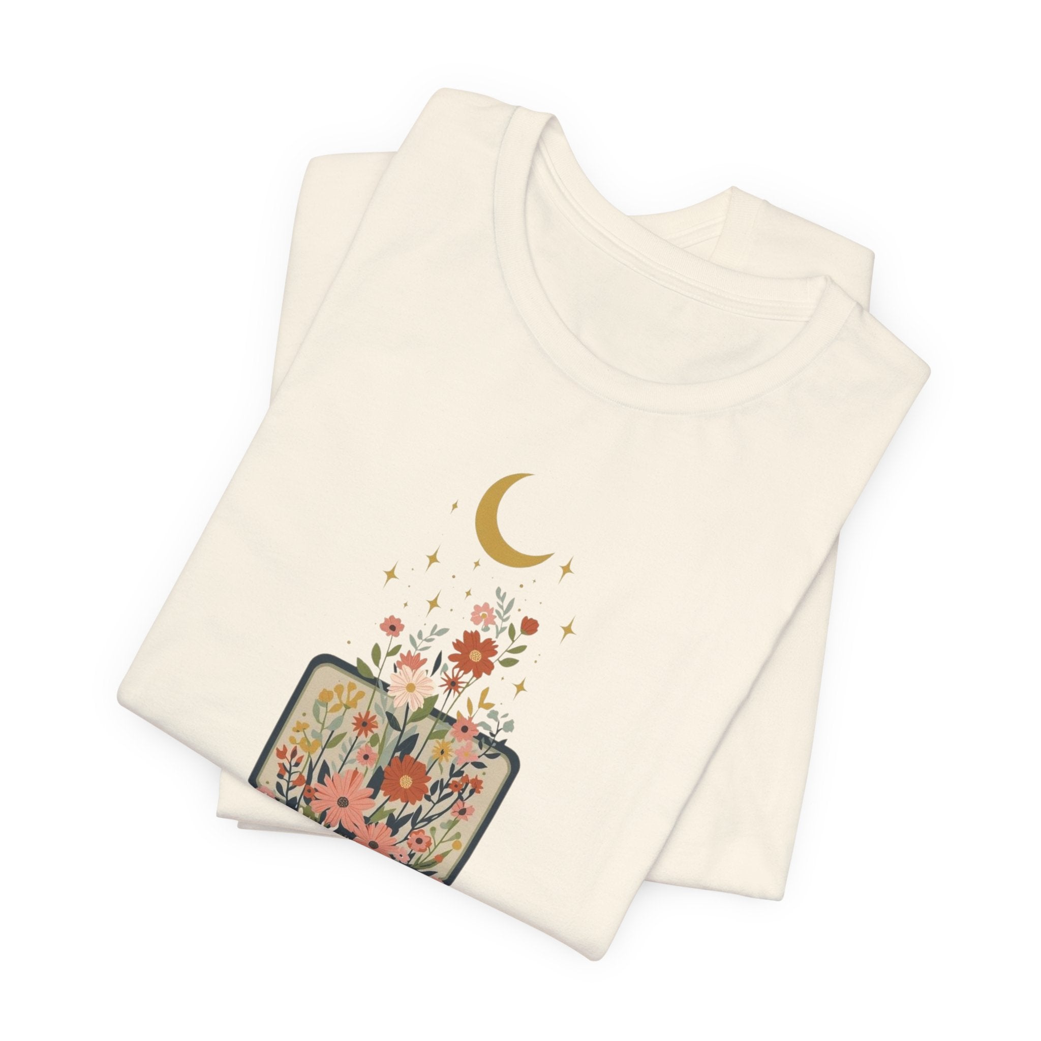 Blooming Suitcase Celestial Graphic T-Shirt
