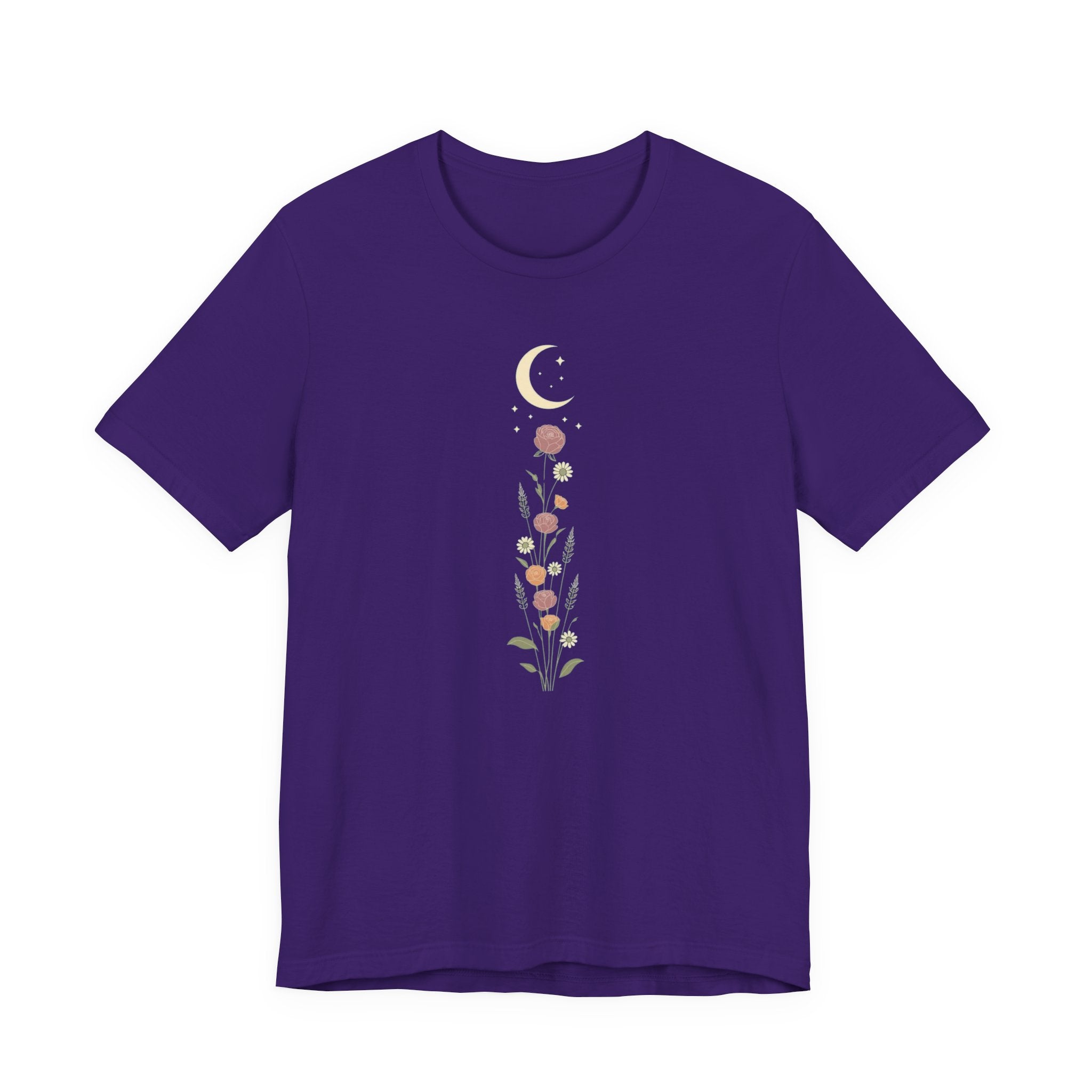 Wildflowers and Crescent Moon T-Shirt