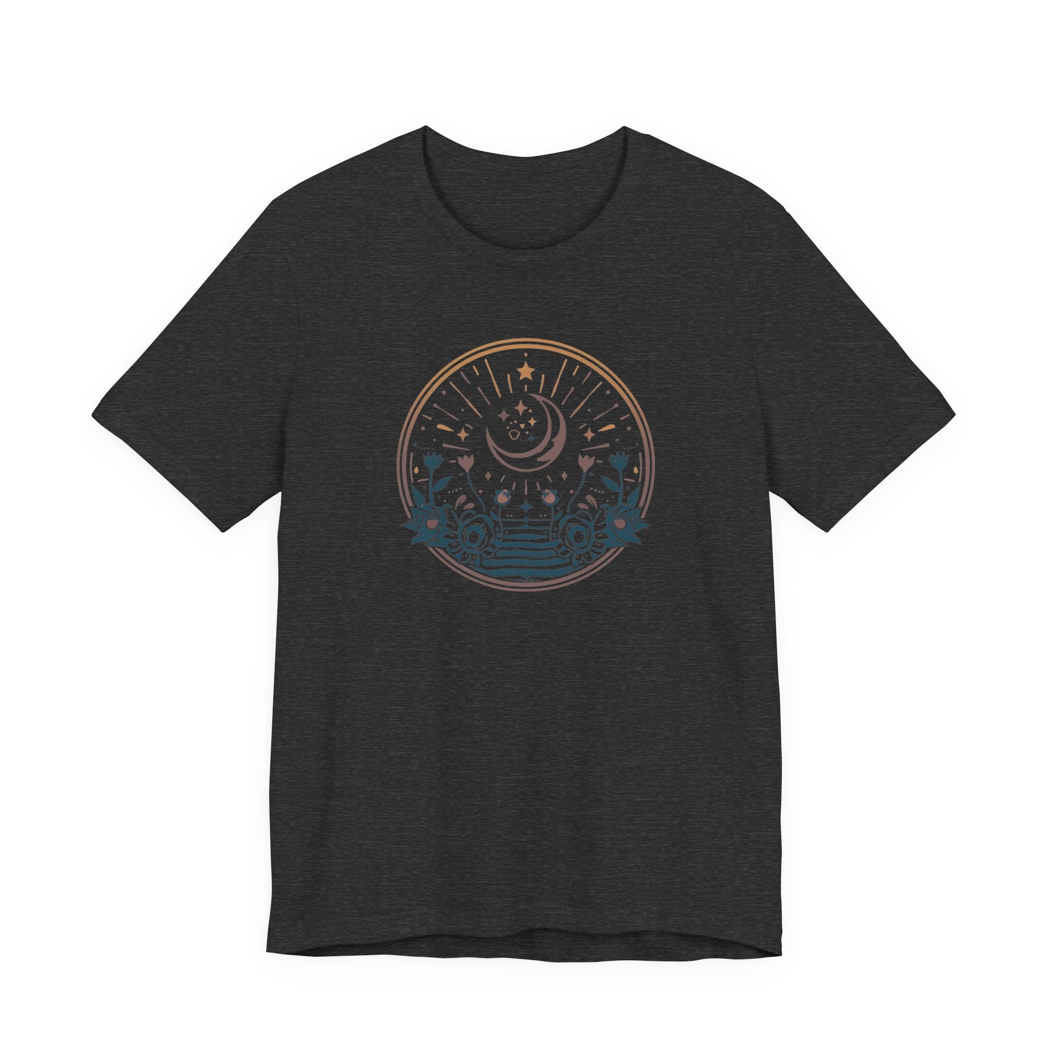 Vintage Celestial Floral Horizon T-Shirt