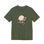 Celestial Moon & Roses Graphic T-Shirt