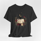 Celestial Rose Book Lover Graphic T-Shirt