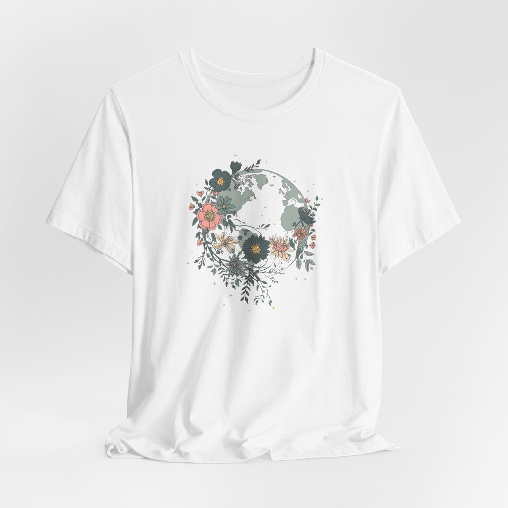 Floral Earth Graphic T-Shirt