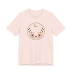 Minimal Celestial Floral Moon Graphic Tee