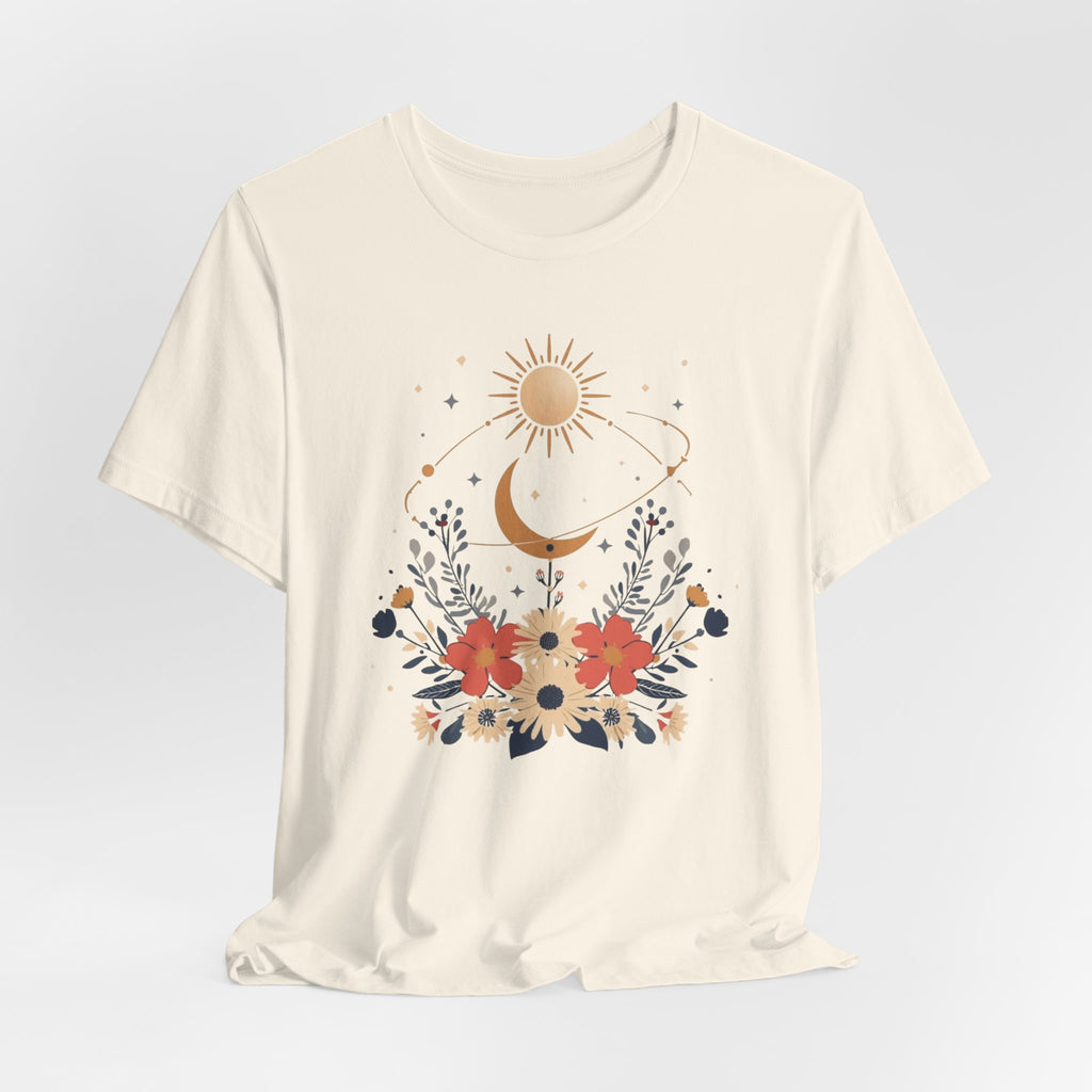 Celestial Orbit Floral Graphic T-Shirt