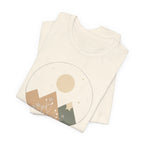 Moonlit Mountain and Flowers T-Shirt