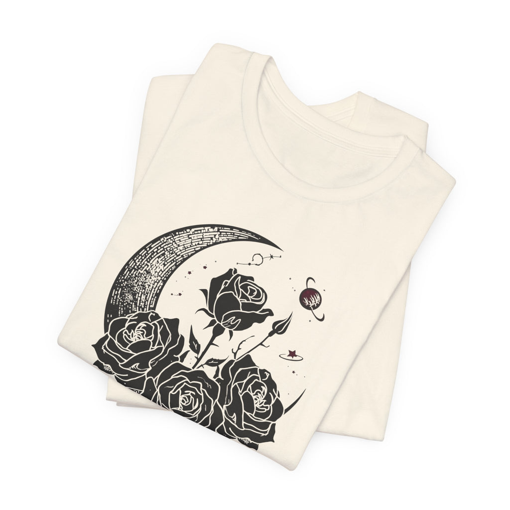 Crescent Moon and Roses T-Shirt